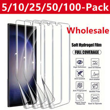 Wholesale Bulk 100X Hydrogel Screen Protector for Galaxy S24 Ultra S23 S22 S21+ picture
