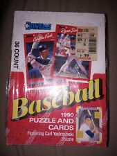 1990 Donruss Baseball Box - Factory Sealed With 36 Packs - Puzzle and Cards picture