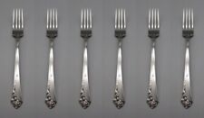 Oneida Stainless Flatware  DAMASK ROSE Dinner Forks - SET OF SIX * CUBE picture