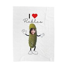 Pickles Custom Velveteen Plush Blanket Foodie Gift Food Lover Blankets & Throws picture