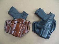 Azula Leather OWB 2 Slot Pancake Belt Holster CCW For..Choose Gun & Color - A picture