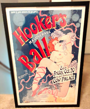 poster Robert Gotsch's HOOKER's MASQUERADE BALL 1978 FRAMED 21x31 Ready To Hang picture
