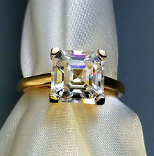 A Gorgeous 4.25 ct  Lab Created White Diamond Ring In VVS1 Clarity AAA Certified picture