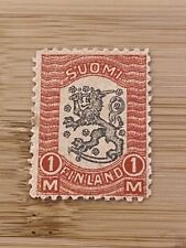 MLH FINLAND 1918 COAT OF ARMS VAASA ISSUE, TEMPORARY WARTIME STAMP. GOOD SHAPE picture