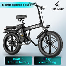WOLBOOT Electric Bike For Adults 750W Brushless Motor Ebike 48V 50Ah 100Miles picture