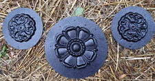 3 embellishment molds plaster fimo clay wax casting plastic flower moulds picture