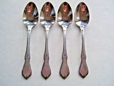Oneida Stainless MORNING BLOSSOM Set of 4 Teaspoons picture