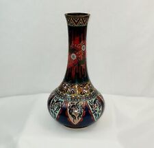 Antique Japanese Cloisonne Vase/Phoenix Designs/Sparkly Mica Ground/Circa 1900's picture