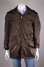 Golden Fleece Vintage Golden Brown Satin Bomber Hooded Jacket Men's 42/Large picture