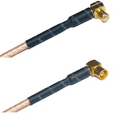 RG316 MCX MALE ANGLE to MCX FEMALE ANGLE RF Cable Rapid-SHIP LOT picture