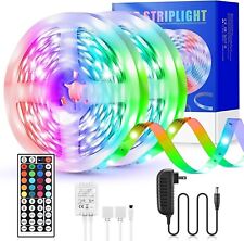 32ft LED Strip Lights Remote Control Bedroom for Indoor Use 3M Strong Adhesive picture