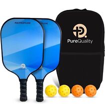 Pickleball Paddles PureQuality Set of 2, 4 Balls & cary bag for beginners & Pros picture