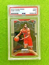 PSA 9 Coby White PRIZM ROOKIE CARD Chicago Bulls RC 2019-20 Prizm picture