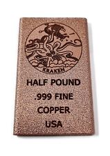 1/2 Pound Copper Bar - Kraken picture