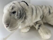 Toys R Us FAO Schwarz Siberian Tiger Stuffed Plush Black White 18” Large 2014 picture