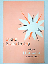 Vintage HOTPOINT Automatic Dryer user manual picture
