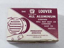 Vintage MF Louvers All Aluminum 1” Screened NOS Box Of 12 picture