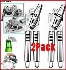 2X CAN OPENER Bottle Stainless Steel Heavy Duty Blades Strong Professional Chef picture