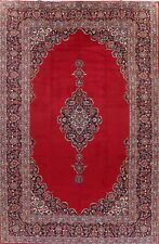 Semi-Antique Red/ Navy Blue Ardakan Living Room Rug 10'x15' Handmade Wool Carpet picture
