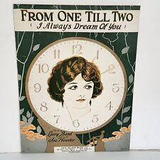 Antique 1924 From One Till Two (I Always Dream Of You) Sheet Music picture
