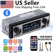 Bluetooth Vintage Car FM Radio MP3 Player Classic Stereo Audio Receiver USB AUX picture