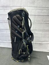 Used Nike SQ Sasquatch Carry Stand Bag Duel 14 Pockets Black/Gray/Yellow picture
