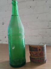 Ace-Hy Cleveland OH Ginger Ale Miller Becker's Bottle w/ Paper Label Super Rare  picture