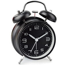 Vintage Extra Loud Alarm Clock Twin Bell Battery Analogy Backlight Bedroom Desk picture