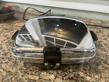 Vintage MCM Sunbeam CG-1 Waffle Iron and Grill Chrome. NO Grill plates Sandwich picture