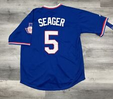 Corey Seager Texas Rangers Cooperstown Blue Throwback Jersey Size Men’s Large picture