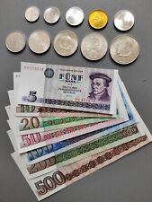 Complete currency set from East Germany GDR 1 Pfennig - 500 Marks, crisp,B04 picture