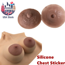 US Stock Stickers Silicone Nipples For Female Adult Fake Nipple Breast Chest picture