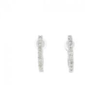 Authentic K18WG K14WG Diamond Earrings 0.50CT  #260-006-612-2135 picture