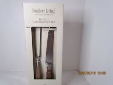 Southern Living Walnut Carving Knife Set picture