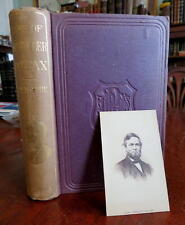 Schuyler Colfax  U.S. Vice President Biography 1868 Moore book w/ carte de viste picture