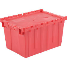 Global Industrial Red Distribution Container With Hinged Lid picture