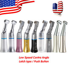 NSK Style Dental Contra Angle Slow Low Speed Handpiece 1:1 Latch/Push E-type USA picture