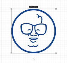 Harry Caray - Chicago Cubs Round Diecut Vinyl Decal/Sticker Large - 3 Inches picture