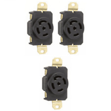 Grounding Locking Receptacle, 30A 120/208V AC, cUL, NEMA L21-30 (Pack of 3) picture
