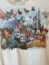 Vintage Disney Shirt Magic Kingdom Full Character Size Large Double Sided Rare picture