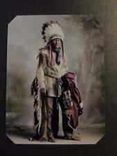 Sixth-Plate Native American Indian tinted Tintype C2415RP picture