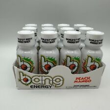 12 Pack Bang Energy Fizzy Energy Shot Peach Mango - 3 Oz picture
