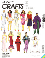 Vintage 1980s Barbie Clothes Pattern Reproduction McCall's 4400 Uncut picture
