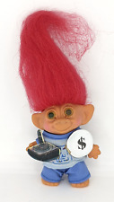 Troll Doll  Vintage 3 inch Red Hair  Original Gamer Uneeda Wishnik Tab picture