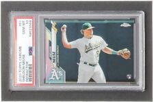 A's Sheldon Neuse 2020 Topps Chrome Refractor #61 RC Rookie Baseball Card PSA 10 picture