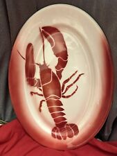 Vintage Jackson China,  Falls Creek PA Lobster Themed Serving Platter RARE picture