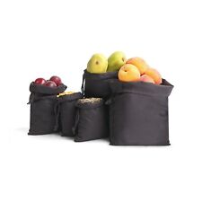 Biglotbags - Premium Black 145 GSM Cotton Single Drawstring Reusable Muslin Bags picture