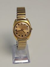 Vintage TIMEX Automatic Date Gold Wrist Watch Self Wind 1970'S-1980'S picture