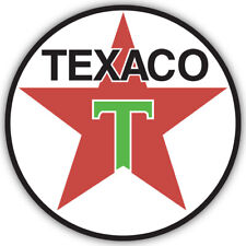 Texaco Classic Logo Round Shaped Vinyl Decal Sticker picture