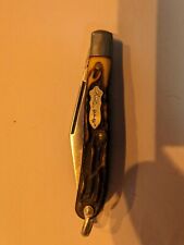 Vintage Schrade Uncle Henry Single Blade Folding Knife With Hoop picture